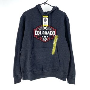 State of Mine Men's Colorado 1876 Wing Star Pullover Fleece Hoodie